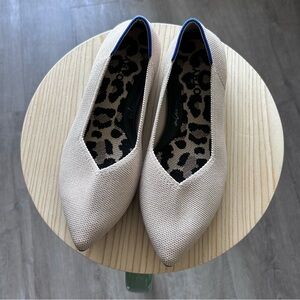 Rothy's Beige Flats with Leopard Print Insole